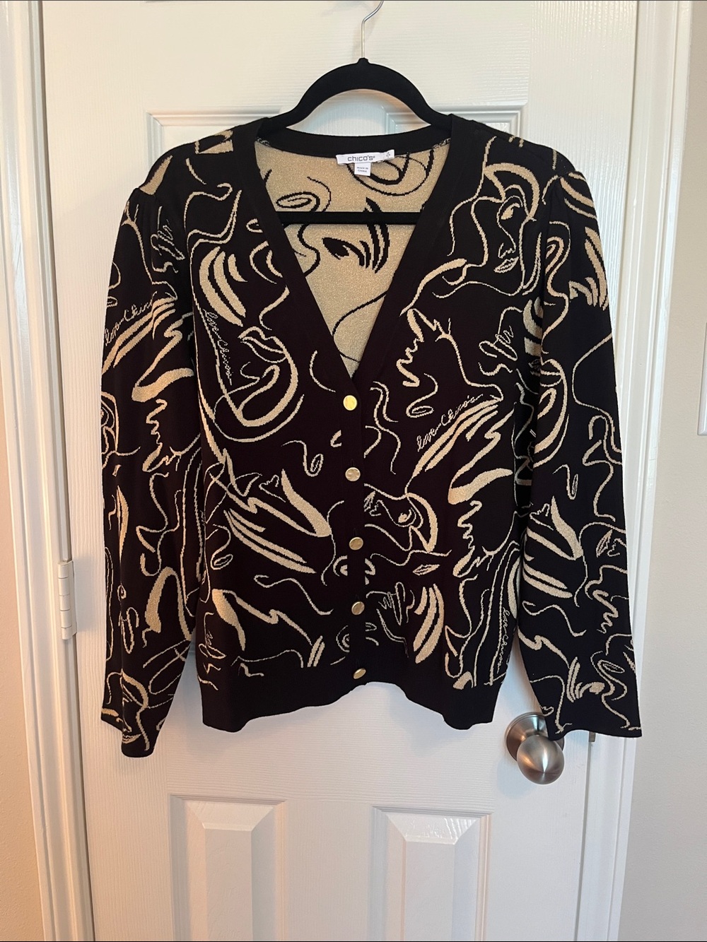 NWT Chico’s Jacquard Cardigan